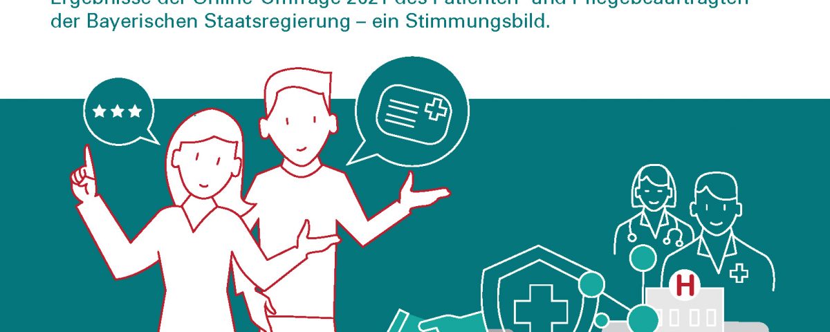Titelseite der Broschüre mit Link zur den Ergebnissen der Umfrage